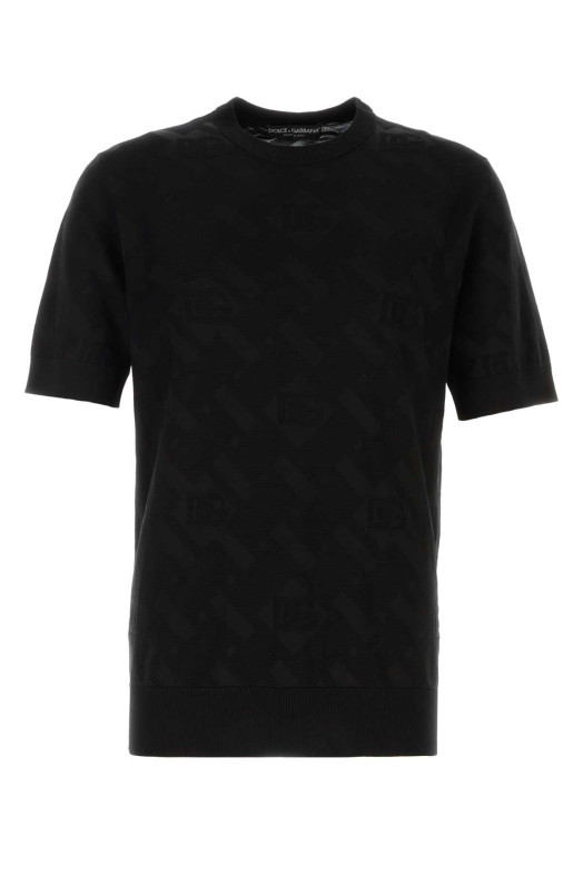 Black silk sweater Black DOLCE & GABBANA (GXX03TJBSOC)