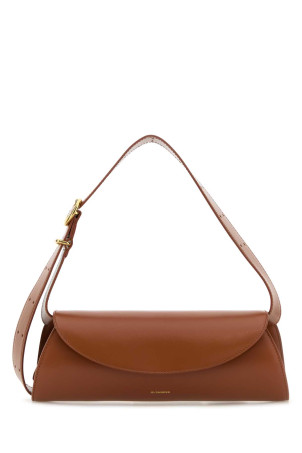 Caramel leather small Cannolo shoulder bag JIL SANDER (J07WD0023P4840)
