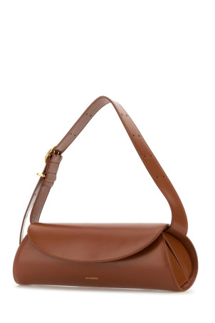 Caramel leather small Cannolo shoulder bag JIL SANDER (J07WD0023P4840)