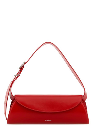 Red leather small Cannolo crossbody bag JIL SANDER (J07WD0023P5355)