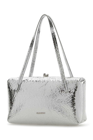 Silver nappa leather Goji Pillow shoulder bag JIL SANDER (J08WD0078P8920)