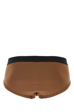 Brown stretch cotton brief TOM FORD (T4LC11040)