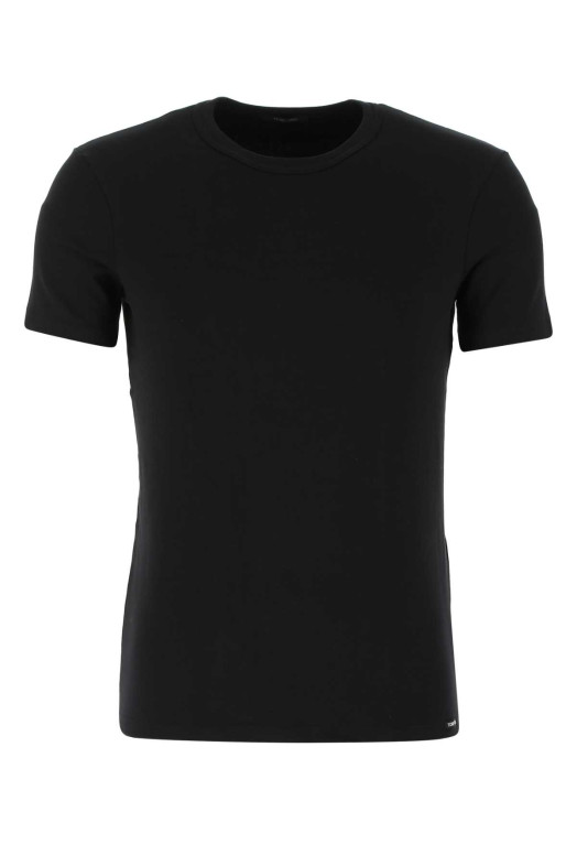 Черная футболка из эластичного хлопка TOM FORD (T4M081040)