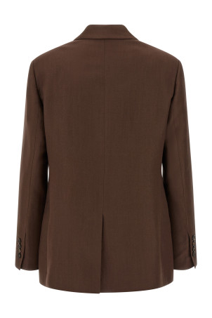 Двобортний блейзер Коричневий BRUNELLO CUCINELLI MH1267094C9284