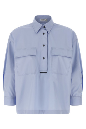 Сорочка з кишенями СИНЯ BRUNELLO CUCINELLI MH772NA905C172