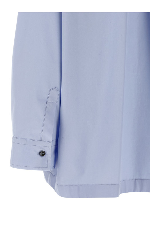Рубашка с карманами СИНЯЯ BRUNELLO CUCINELLI MH772NA905C172