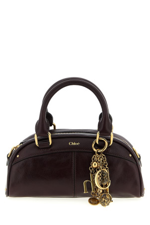 'Bowling piccola' handbag Bordeaux