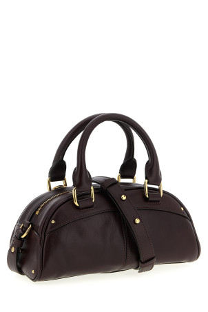'Bowling piccola' handbag Bordeaux