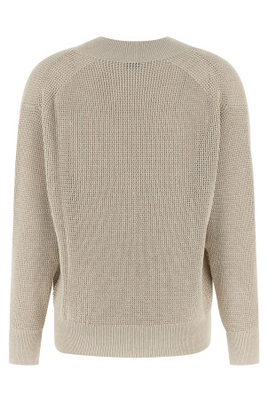 Светр з ажурною в'язкою Бежевий BRUNELLO CUCINELLI MST263312CY948