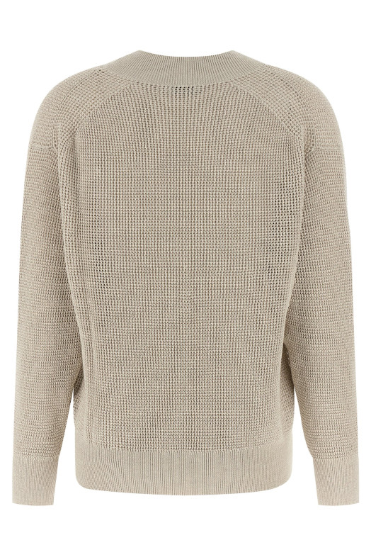 Свитер с ажурным узором Бежевый BRUNELLO CUCINELLI MST263312CY948