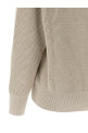 Свитер с ажурным узором Бежевый BRUNELLO CUCINELLI MST263312CY948