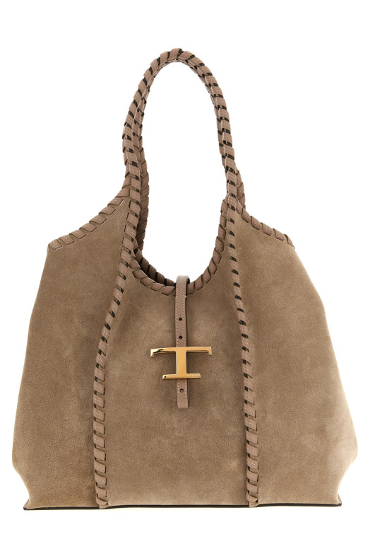 'T Timeless' medium shoulder bag Brown