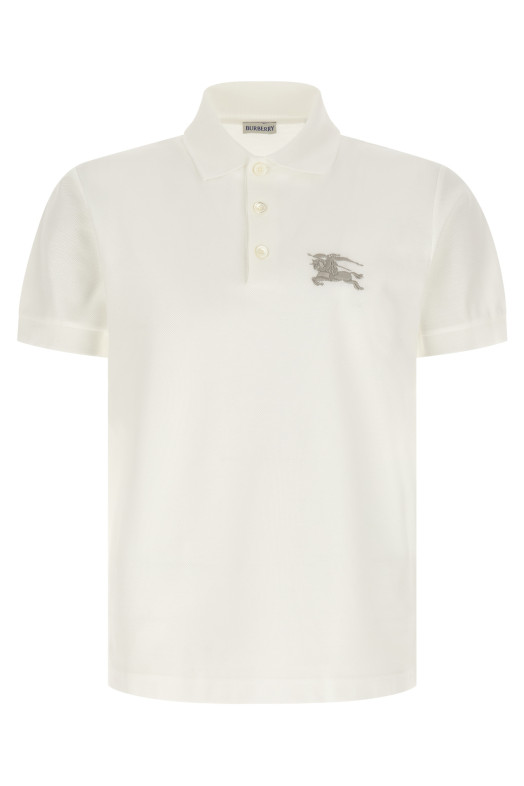 Embroidery polo shirt Beige