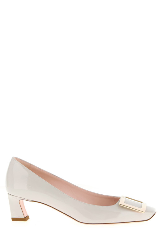 'Trompette' pumps White