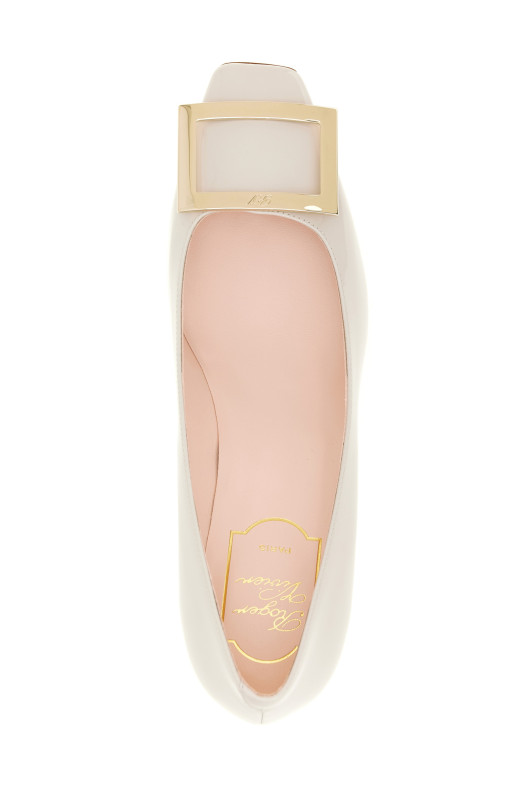 'Trompette' pumps White