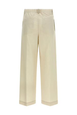 Бавовняні штани Білі BRUNELLO CUCINELLI M0F79P9189C9593