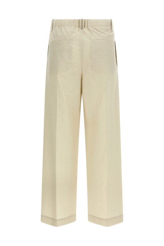 Хлопковые брюки Белые BRUNELLO CUCINELLI M0F79P9189C9593