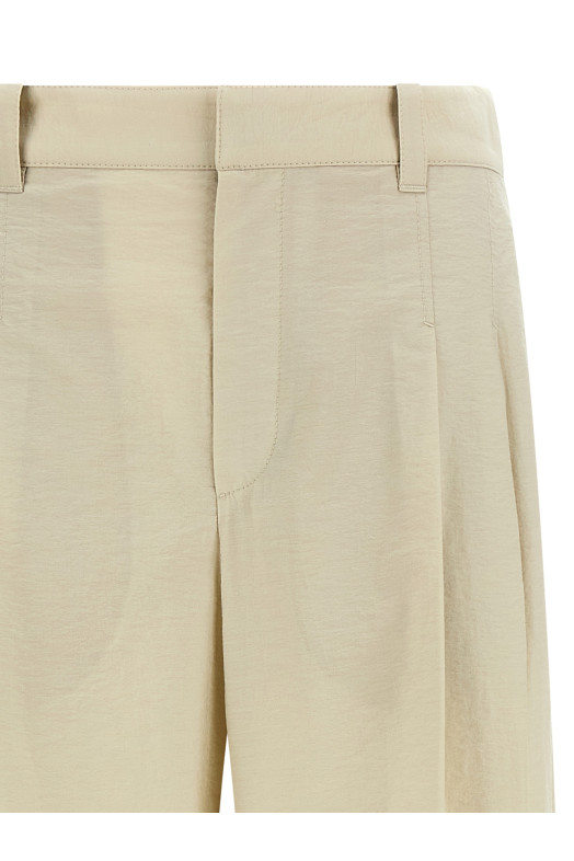 Хлопковые брюки Белые BRUNELLO CUCINELLI M0F79P9189C9593