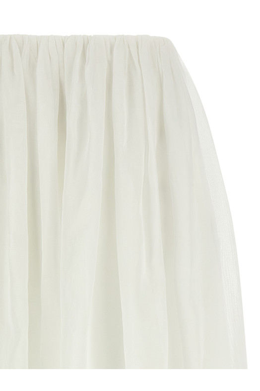 Багатошарова спідниця Біла BRUNELLO CUCINELLI M0F91G3967C100