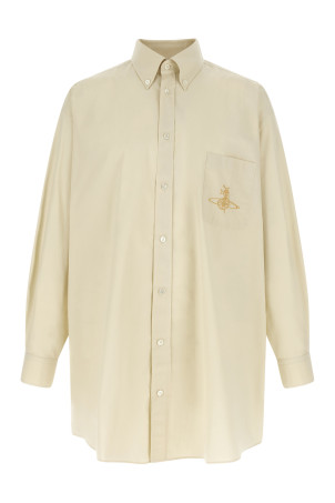 'oversized' shirt Beige