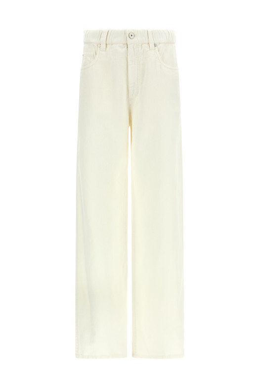 Бавовняні штани Бежеві BRUNELLO CUCINELLI ML996P4053C1101