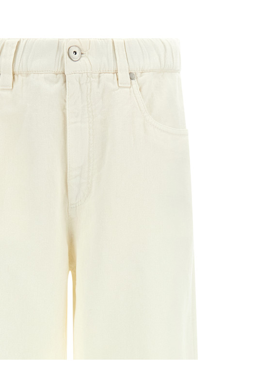 Бавовняні штани Бежеві BRUNELLO CUCINELLI ML996P4053C1101