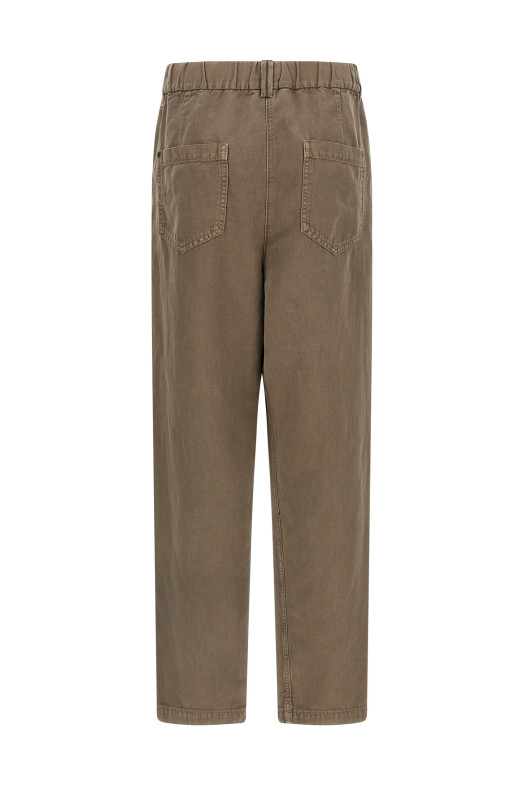 Хлопковые брюки Коричневые BRUNELLO CUCINELLI ML996P5566C9325