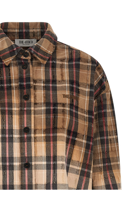 Рубашка в клетку, разноцветная THE ATTICO 251WCH00004835