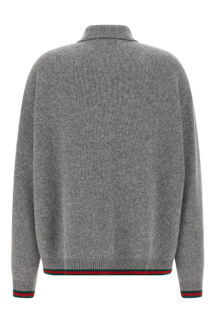 Кардиган-поло сірий GUCCI 848257XKE921084