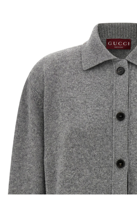 Кардиган Polo Gray GUCCI 848257XKE921084