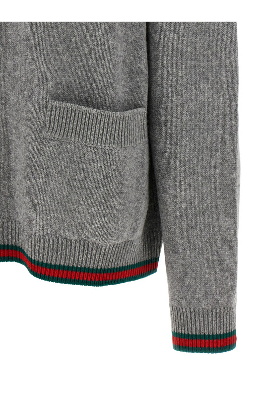 Кардиган Polo Gray GUCCI 848257XKE921084