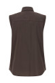 Sleeveless shirt Brown