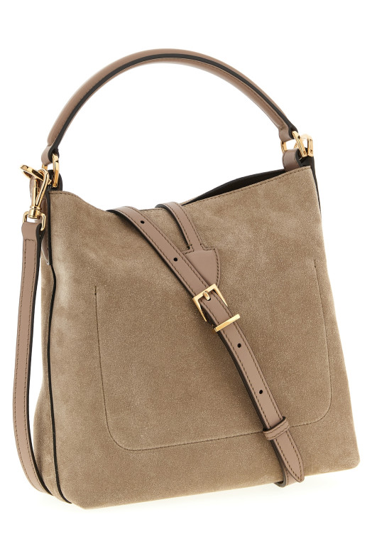 TOD'S 'T Timeless' мини-сумка-ведро Бежевая XBWTSEK0100P3A5L26