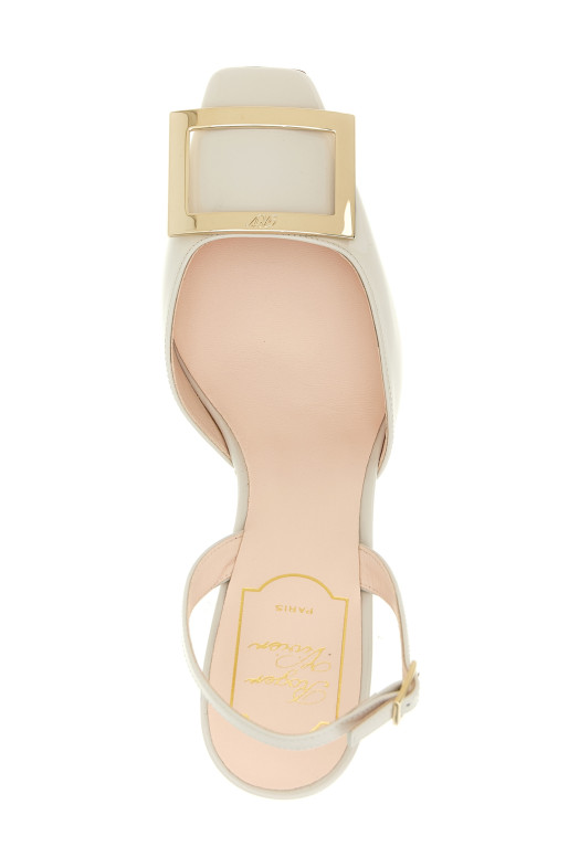 'Trompette' slingback White