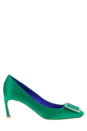 'Trompette' pumps Green