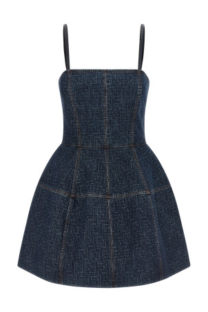 'FF' denim dress  Blue