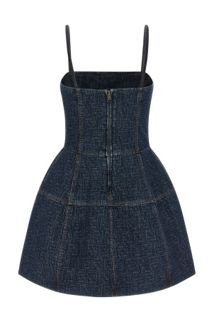 'FF' denim dress  Blue