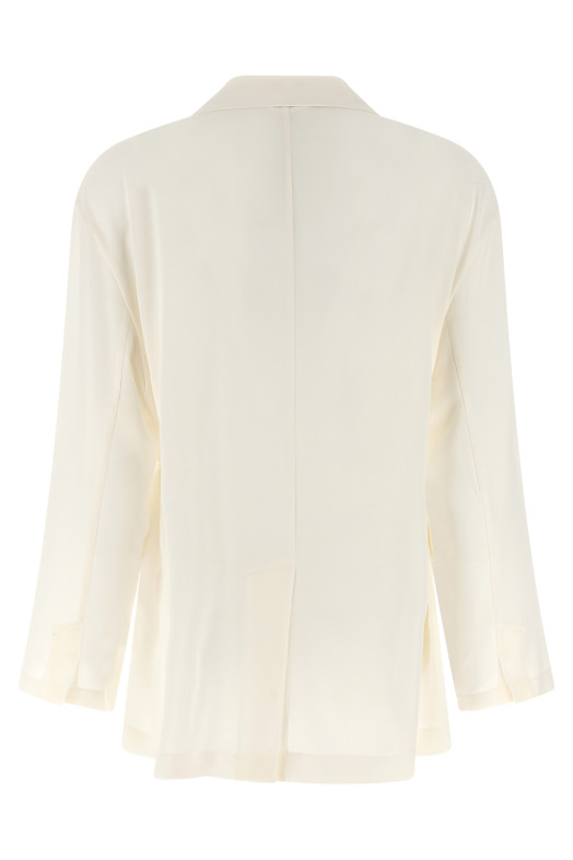 Шелковый блейзер Бежевый BRUNELLO CUCINELLI MF9067590C600