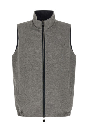 Двусторонняя нейлоновая жилетка Синяя KITON UW2305V0820H01003