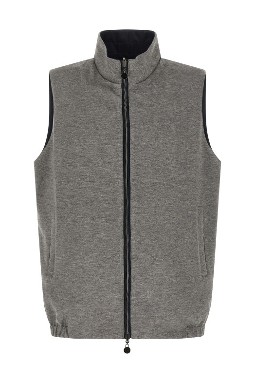 Двусторонняя нейлоновая жилетка Синяя KITON UW2305V0820H01003