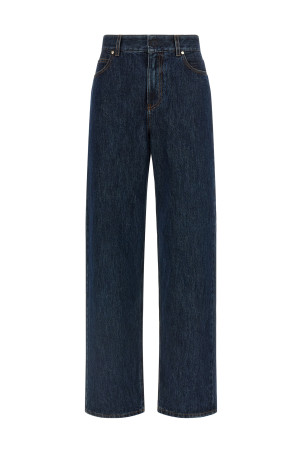 'FF' padded jeans Blue