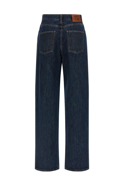 'FF' padded jeans Blue