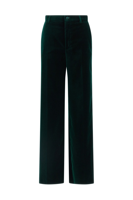 Брюки из вельвета Зеленые GUCCI 851051ZJV753089