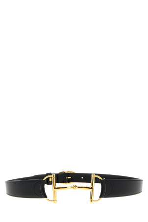 Horsebit belt Black