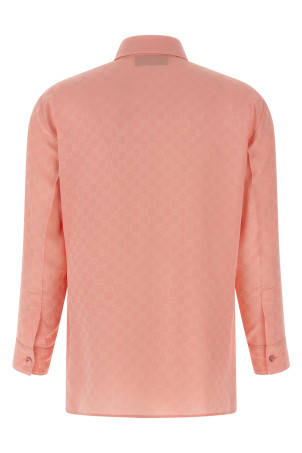 GG silk shirt Pink