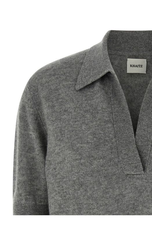 'Shrunken Jo' polo shirt Gray