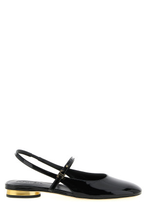 'Mary Jane' patent ballet flats Black