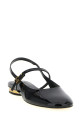 'Mary Jane' patent ballet flats Black