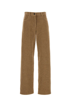 Camel corduroy wide-leg Clair pant THE ROW (10367W4018)