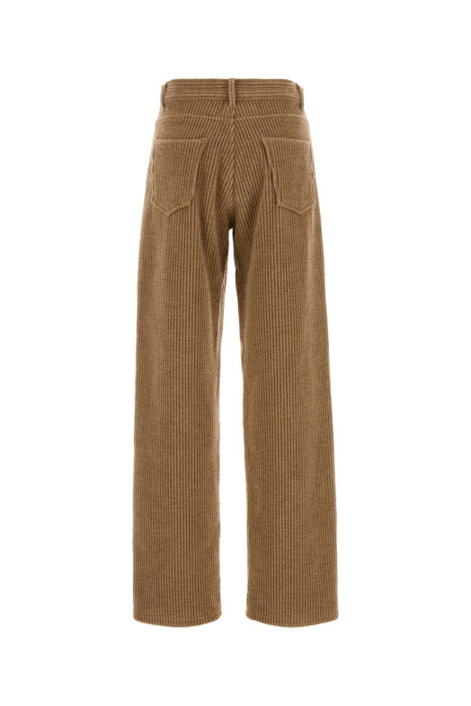 Camel corduroy wide-leg Clair pant THE ROW (10367W4018)